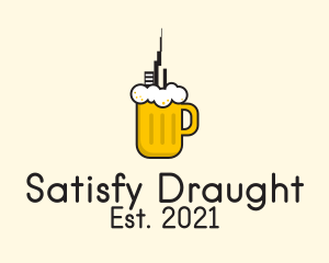 City Draught Beer  logo design