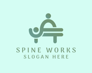 Chiropractor Massage Physiotherapist logo design