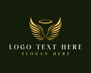 Luxury Halo Angel logo