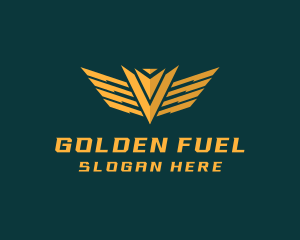 Golden Military Badge logo design