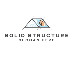 Structural House Roof logo design