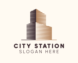 City Building Tower  logo design