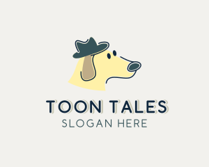 Dog Hat Cartoon logo