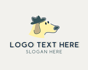 Dog Hat Cartoon logo