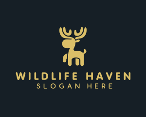 Wildlife Deer Antlers logo design