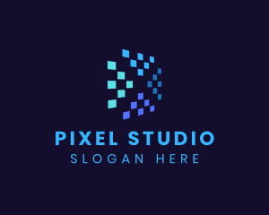 Blue Digital Pixels logo