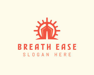 Lung Disease Healthcare logo design