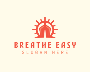 Lung Disease Healthcare logo design