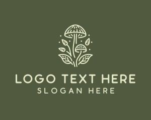 Leaves - Mushroom Star Leaves logo design