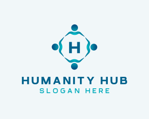 Human Social Group logo design