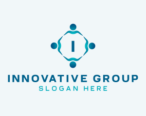 Human Social Group logo design