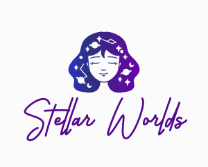 Galaxy Face Woman logo