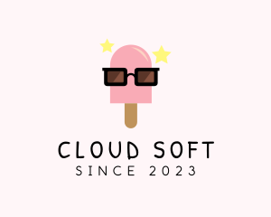 Ice Cream Popsicle Shades logo design