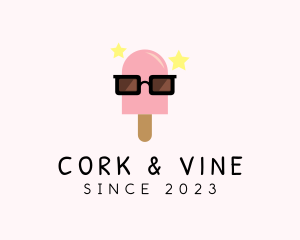 Ice Cream Popsicle Shades logo design