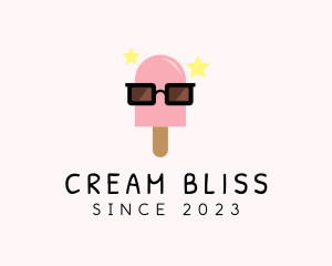 Ice Cream Popsicle Shades logo design