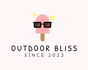 Ice Cream Popsicle Shades logo design