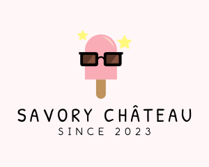 Ice Cream Popsicle Shades logo design