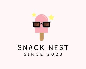 Ice Cream Popsicle Shades logo design