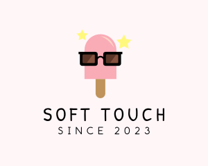 Ice Cream Popsicle Shades logo design