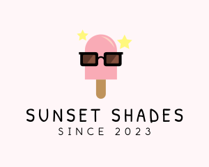 Ice Cream Popsicle Shades logo design