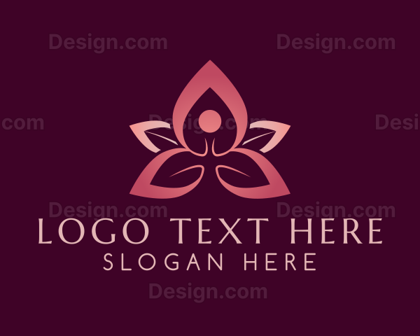 Yoga Flower Meditation Logo