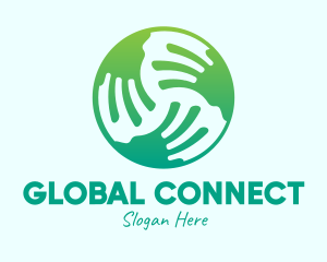 Global Earth Hands  logo