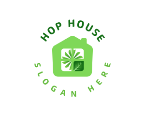 House Fan Eco logo design