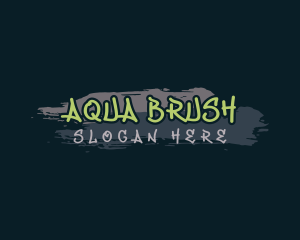 Cool Graffiti Brush logo design