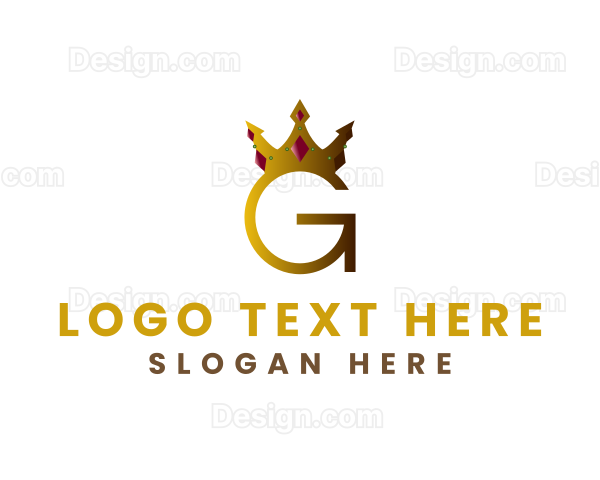 Crown Jewel Letter G Logo