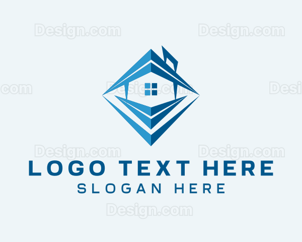 Geometric House Architecture Logo