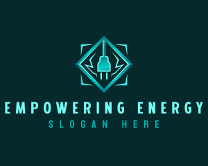 Energy Electric Plug logo design