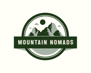 Outdoor Mountain Peak logo design