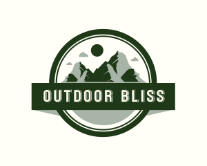 Outdoor Mountain Peak logo design