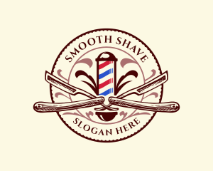 Barber Razor Groomer logo design