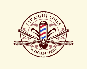 Barber Razor Groomer logo design