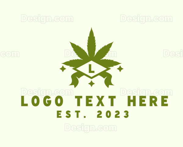 Organic Cannabis Leaf Logo