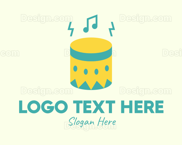 Upbeat Percussion Drum Logo