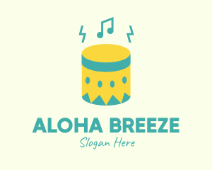 Upbeat Percussion Drum logo design