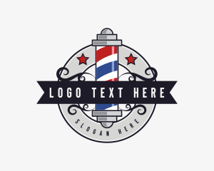 Stylist - Barbershop Grooming Stylist logo design