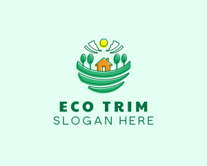 Sustainable House Field logo design