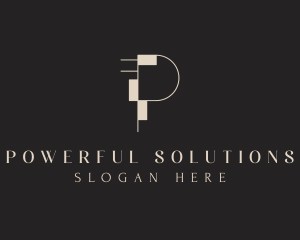 Business Firm Letter P logo design