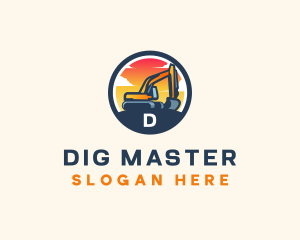 Industrial Excavation Machine logo design