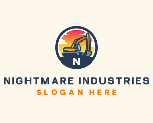 Industrial Excavation Machine logo design