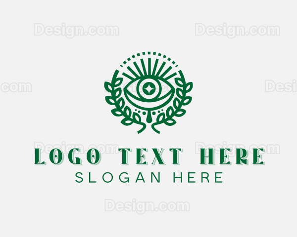 Bohemian Eye Wreath Logo