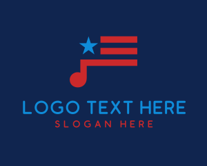 USA Music Flag logo