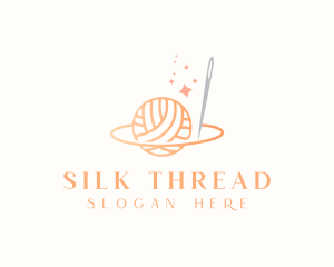 Thread Needle Knitting logo design