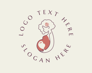 Pregnant Woman Motherhood logo