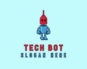 Pill Robot Toy logo design