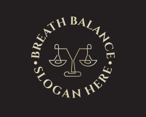 Legal Balance Scale logo design