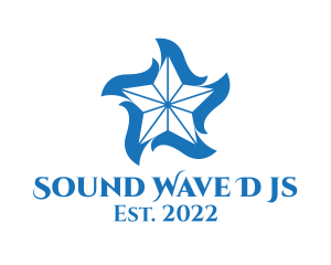 Aquatic Star Wave  logo design